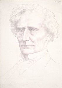 Portret van Hector Berlioz door Alphonse Legros