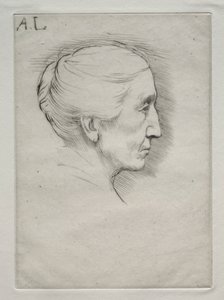 Portret van Mevr. Emily Hughes (1e Plaat) door Alphonse Legros