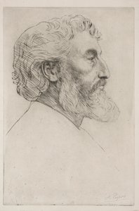 Portret van Sir Frederick Leighton (Eerste Plaat) door Alphonse Legros