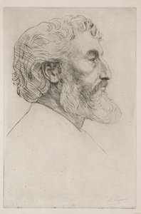 Portret van Sir Frederick Leighton Eerste Plaat door Alphonse Legros