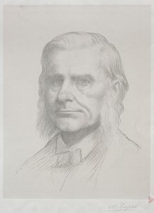Portret van Thomas Huxley (2e plaat) door Alphonse Legros