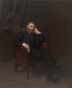 Portret van de kunstenaar Édouard Manet 1832-1883 door Alphonse Legros
