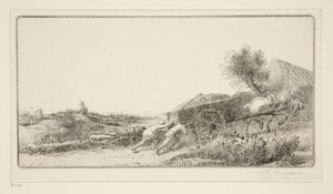 Rentrant le Foin door Alphonse Legros
