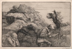 Terugkeer uit het bos (Le Retour du Bois) door Alphonse Legros