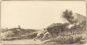 Terugkeren met het Hooi door Alphonse Legros