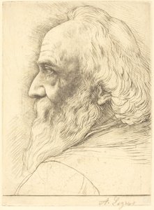 Zelfportret, 12e plaat door Alphonse Legros