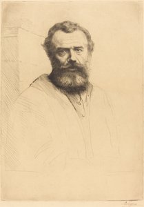 Zelfportret, 3e plaat door Alphonse Legros
