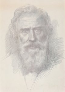 Zelfportret, ca. 1895 door Alphonse Legros