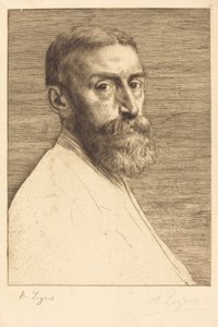 Sir E.J. Poynter, P.R.A., 1877 door Alphonse Legros