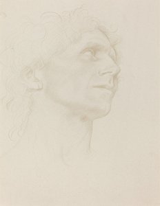 Studie van Vrouwenhoofd, Naar Rechts Gedraaid door Alphonse Legros