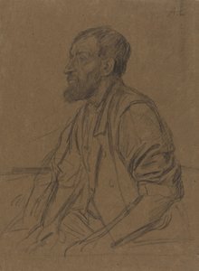 Studie van een arbeider door Alphonse Legros