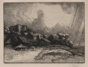 De abdijboerderij door Alphonse Legros