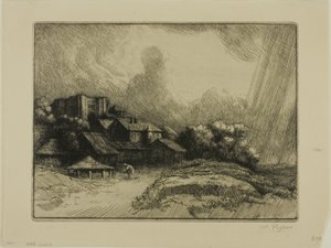 De abdijboerderij door Alphonse Legros