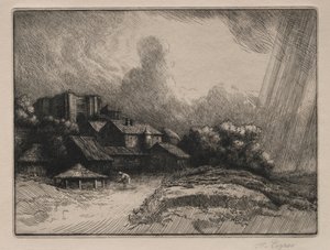 De abdijboerderij door Alphonse Legros