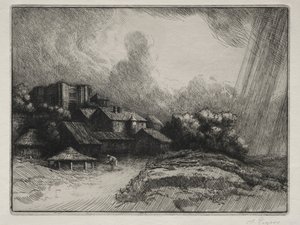 De Abdijboerderij door Alphonse Legros