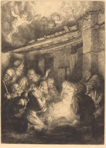 De aanbidding van de herders door Alphonse Legros
