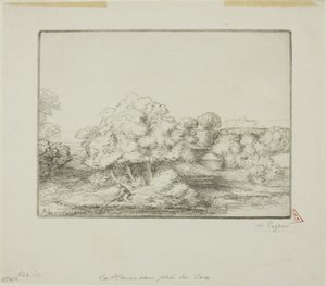 Het Dorp bij het Meer door Alphonse Legros