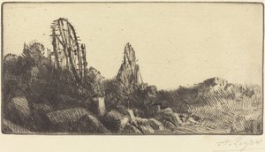 De Oude Renbanen bij Montrouge door Alphonse Legros