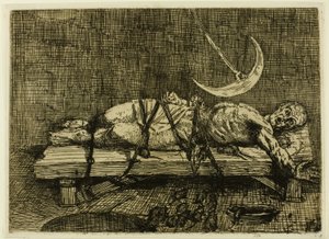 De Put en de Slinger, tweede plaat door Alphonse Legros