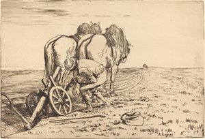 De Ploeg door Alphonse Legros