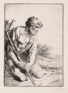 De verloren zoon (3e plaat) door Alphonse Legros