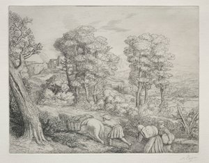 De Terugkeer naar de Boerderij Le Retour à la Ferme door Alphonse Legros