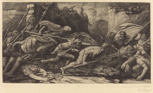 De triomf van de dood: Slag door Alphonse Legros