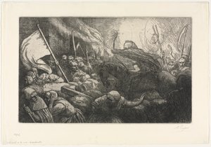 De triomf van de dood: De proclamatie door Alphonse Legros