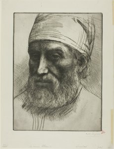 De twee hoofden door Alphonse Legros