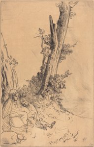 Rustende Reizigers door Alphonse Legros