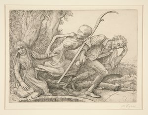 Triomf van de Dood: De Dood Trekt door Alphonse Legros