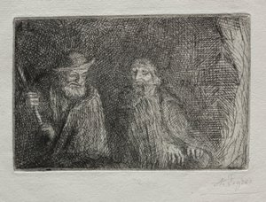 Twee herders door Alphonse Legros