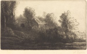 Uitzicht op een boerderij, 2e plaat (La ferme de Bienheureux) door Alphonse Legros
