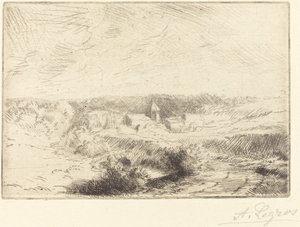 Dorp Wimille, nabij Boulogne door Alphonse Legros