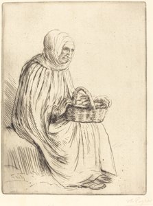 Vrouw van de Markt door Alphonse Legros