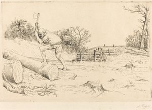 Houthakker door Alphonse Legros