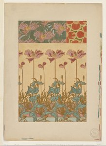 Documents Decoratifs: Oosterse papavers door Alphonse Mucha