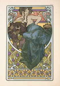 Plaat 47 uit het boek Documents Decoratifs, gepubliceerd in 1902 door Alphonse Mucha
