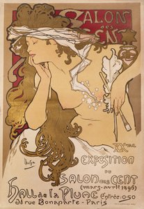 Salon des Cent, 1896 door Alphonse Mucha