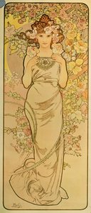 De smaragd door Alphonse Marie Mucha