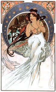 De allegorie van muziek, prent 1898