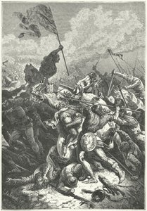 Slag bij Bouvines door Alphonse Marie de (after) Neuville