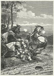 Dood van maarschalk Turenne bij de Slag om Salzbach door Alphonse Marie de (after) Neuville