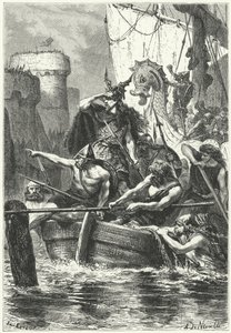 De Normandische vloot valt Parijs aan, 885