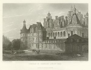 Kasteel van Chambord-Loir-et-Cher door Alphonse Marie de Neuville