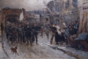 Duitse parlementariërs betraden Belfort op 16 februari 1871, 1884 door Alphonse Marie de Neuville