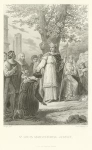 St. Louis die recht spreekt door Alphonse Marie de Neuville