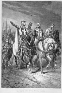 De Vier Leiders van de Eerste Kruistocht (inclusief Godefroi de Bouillon) - in 