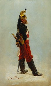 Een Draak, 1875 door Alphonse Marie de Neuville