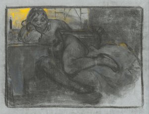 Absint (Studie van een Vrouw) door Alphonse Mucha